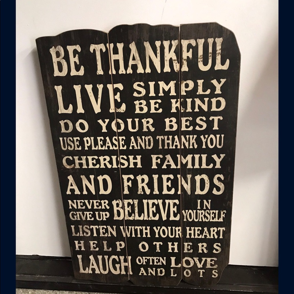 Rustic sign for the home.